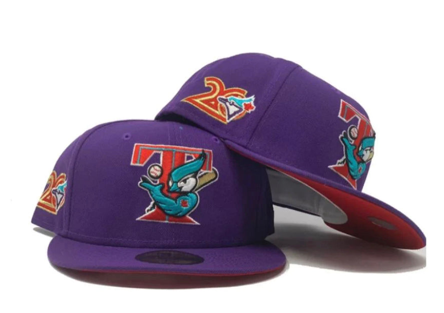 Toronto Blue Jays 20th Anniversary Red Brim New Era Fitted Hat