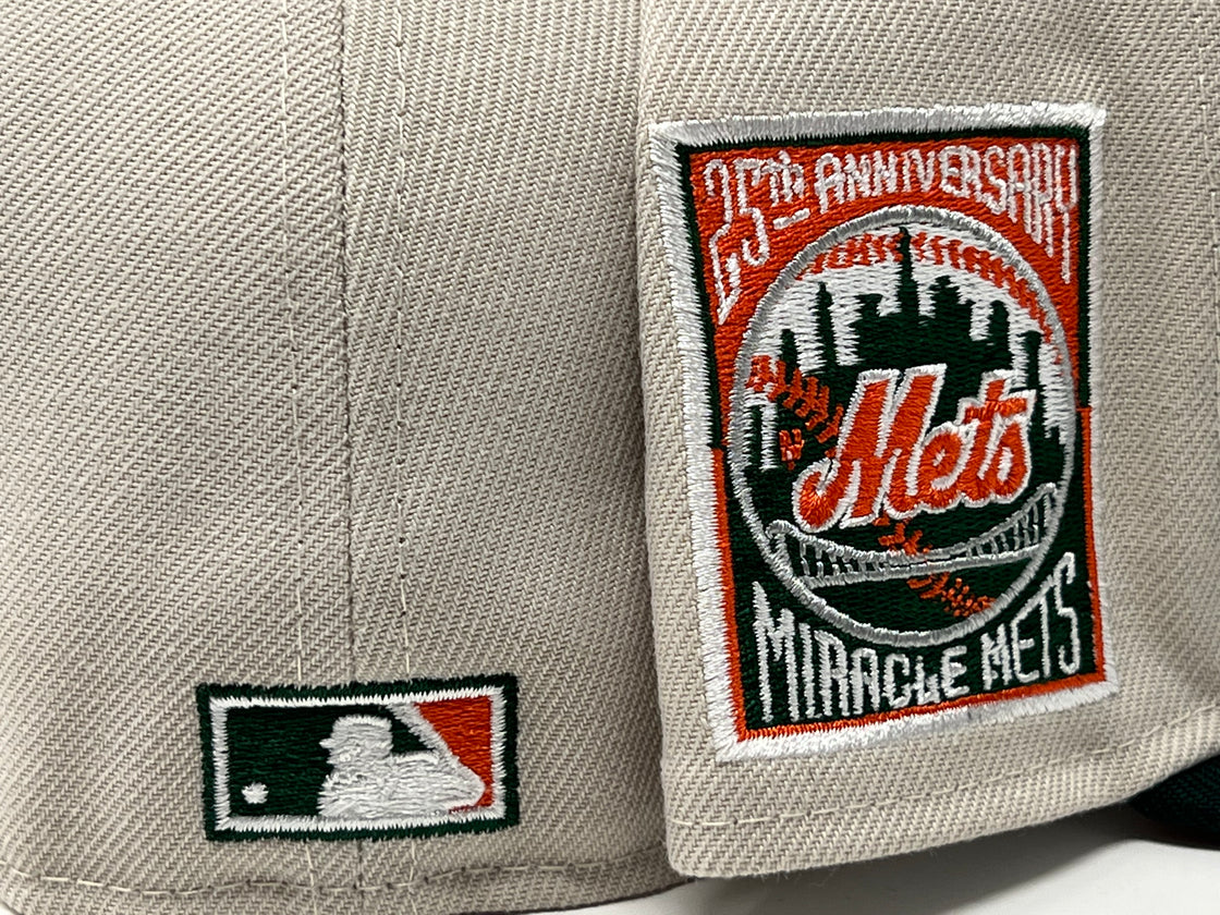 New York Mets 25th Anniversary Orange Brim New Era 59Fifty Fitted Hat