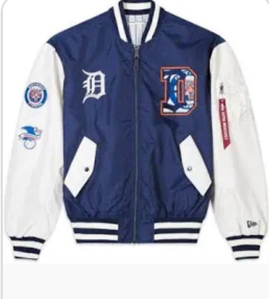 Detroit Tigers X Alpha X New Era Bomber Jacket
