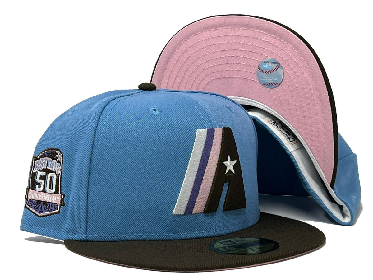 Houston Astros New Era 50th Anniversary 59FIFTY Fitted Hat - Light Blue