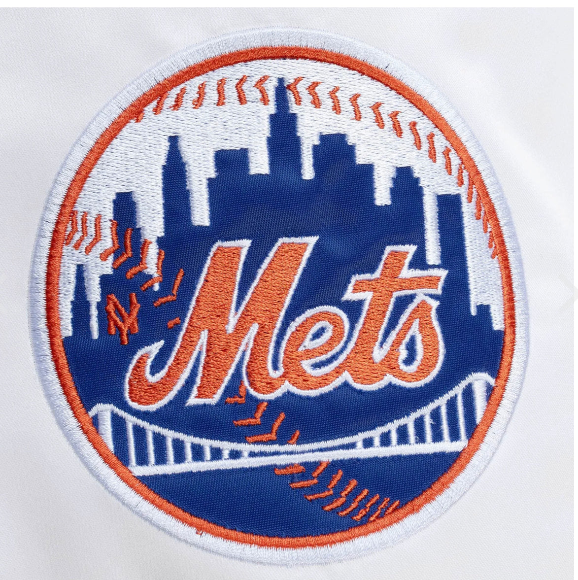 New York Mets City Collection Mitchell and Ness Lightweight Satin Jacket