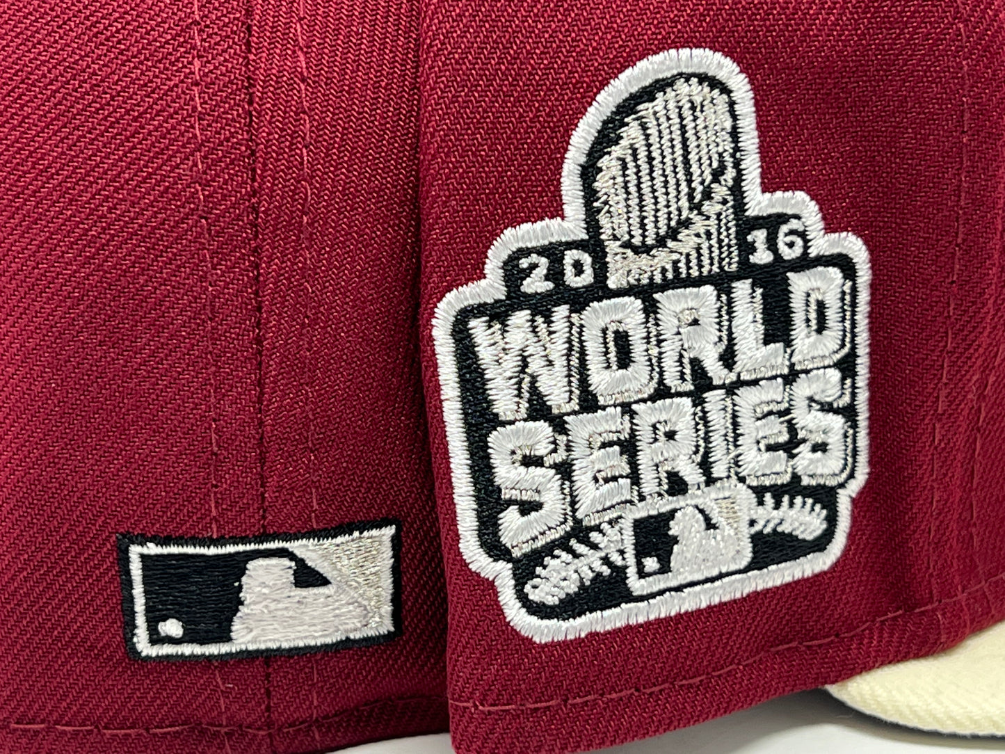 Chicago Cubs 2016 World Series "BURGUNDY CHROME VISOR GRAY" Brim New Era Fitted Hat