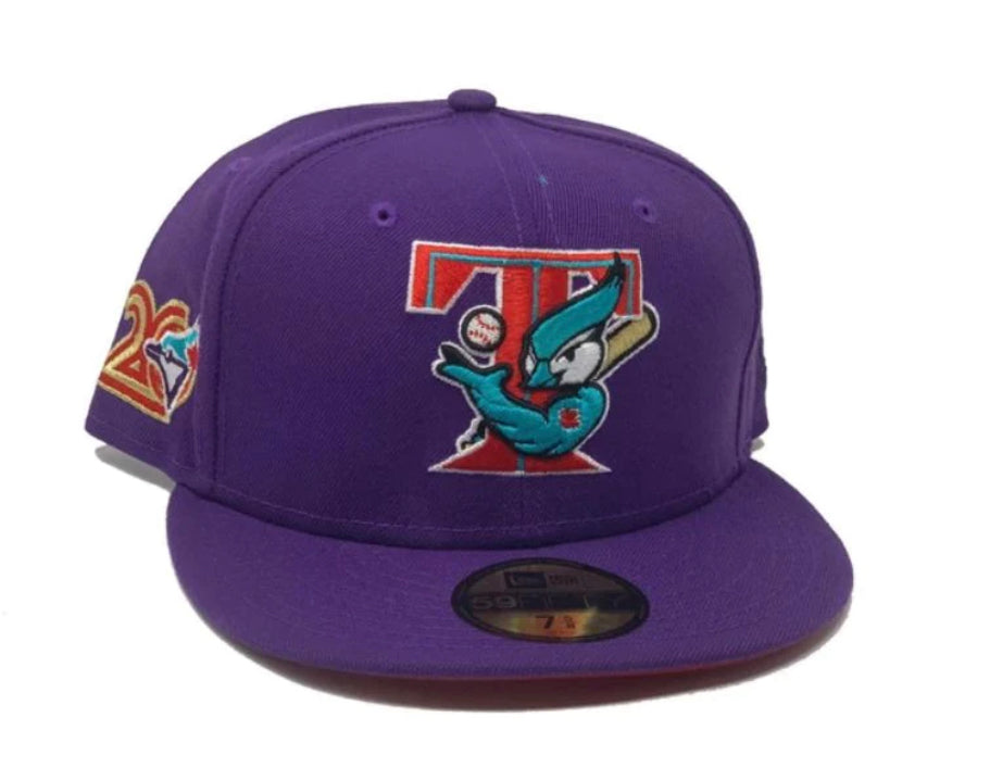 Toronto Blue Jays 20th Anniversary Red Brim New Era Fitted Hat