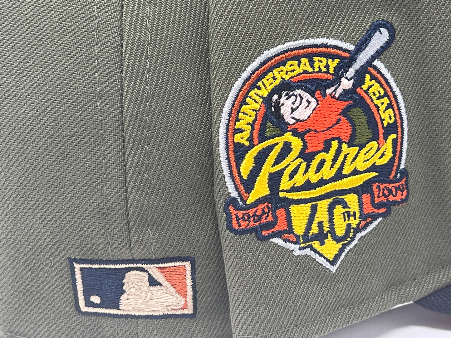 San Diego Padres 40th Anniversary Olive Navy Visor Rust Orange Brim New Era Fitted Hat