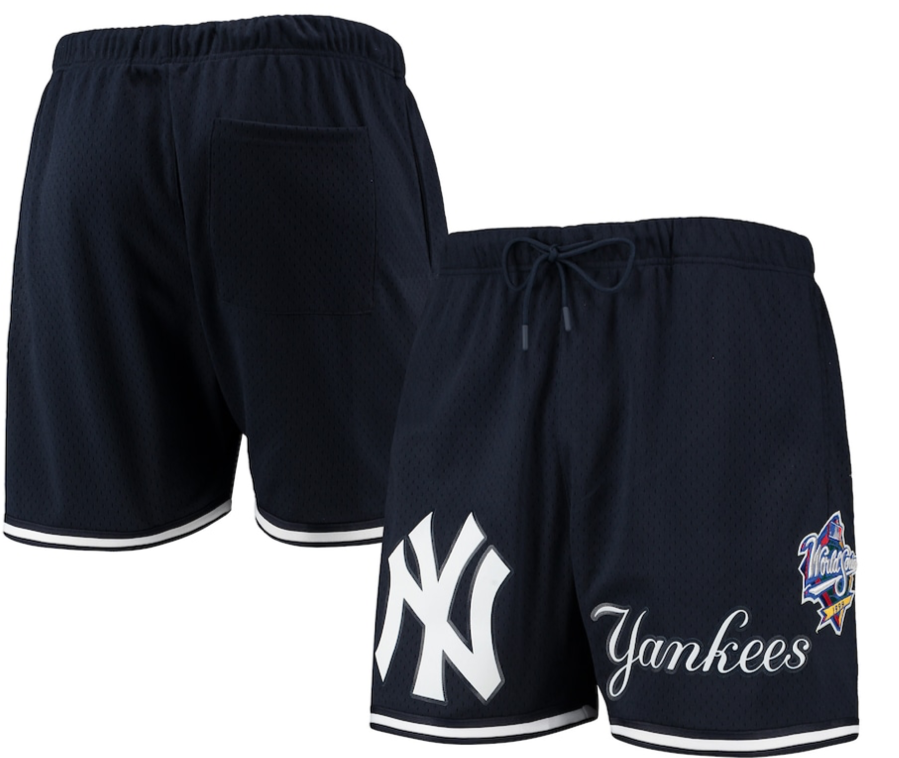 New Era New York Yankees World Series Mesh Shorts Black/White
