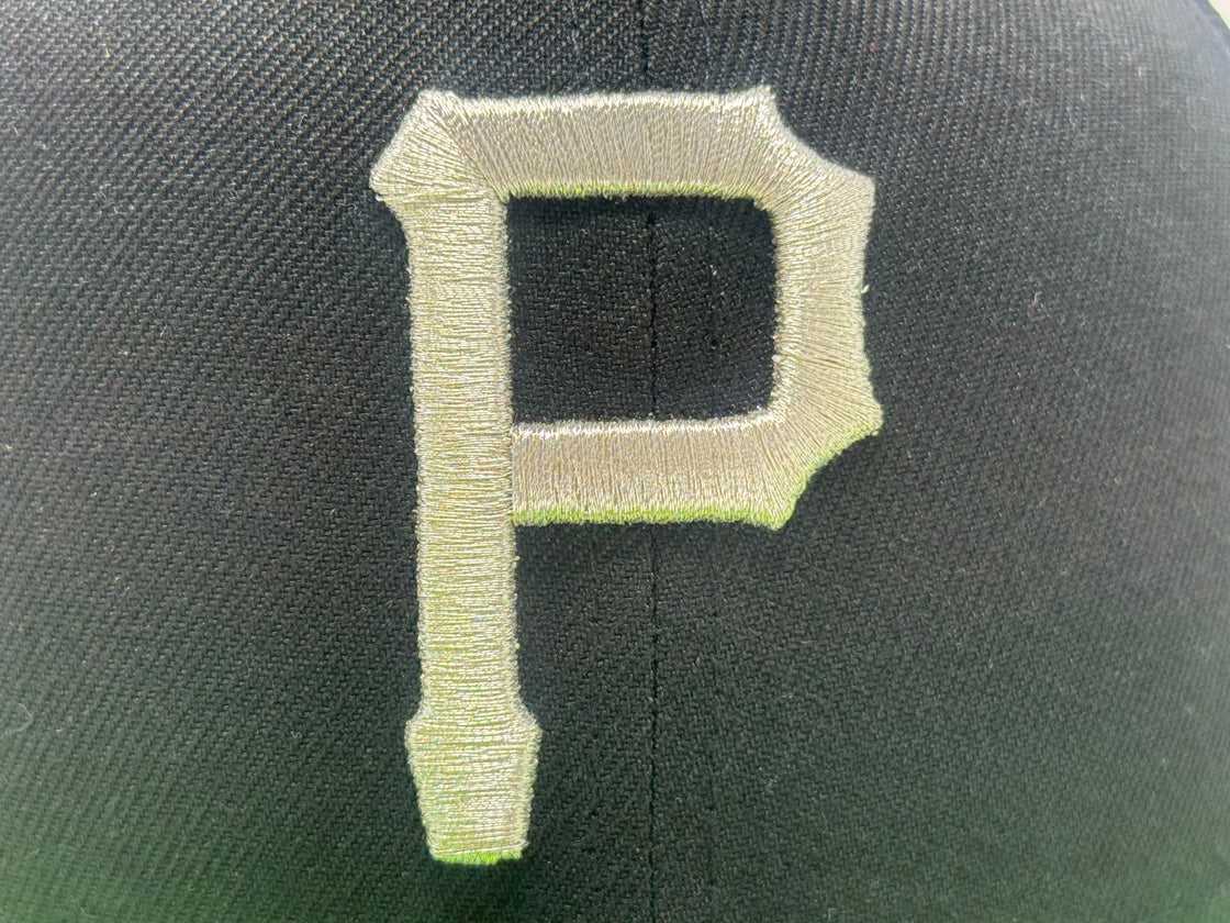 Pittsburgh Pirates 1974 All Star New Era Fitted Hats-Black Lime