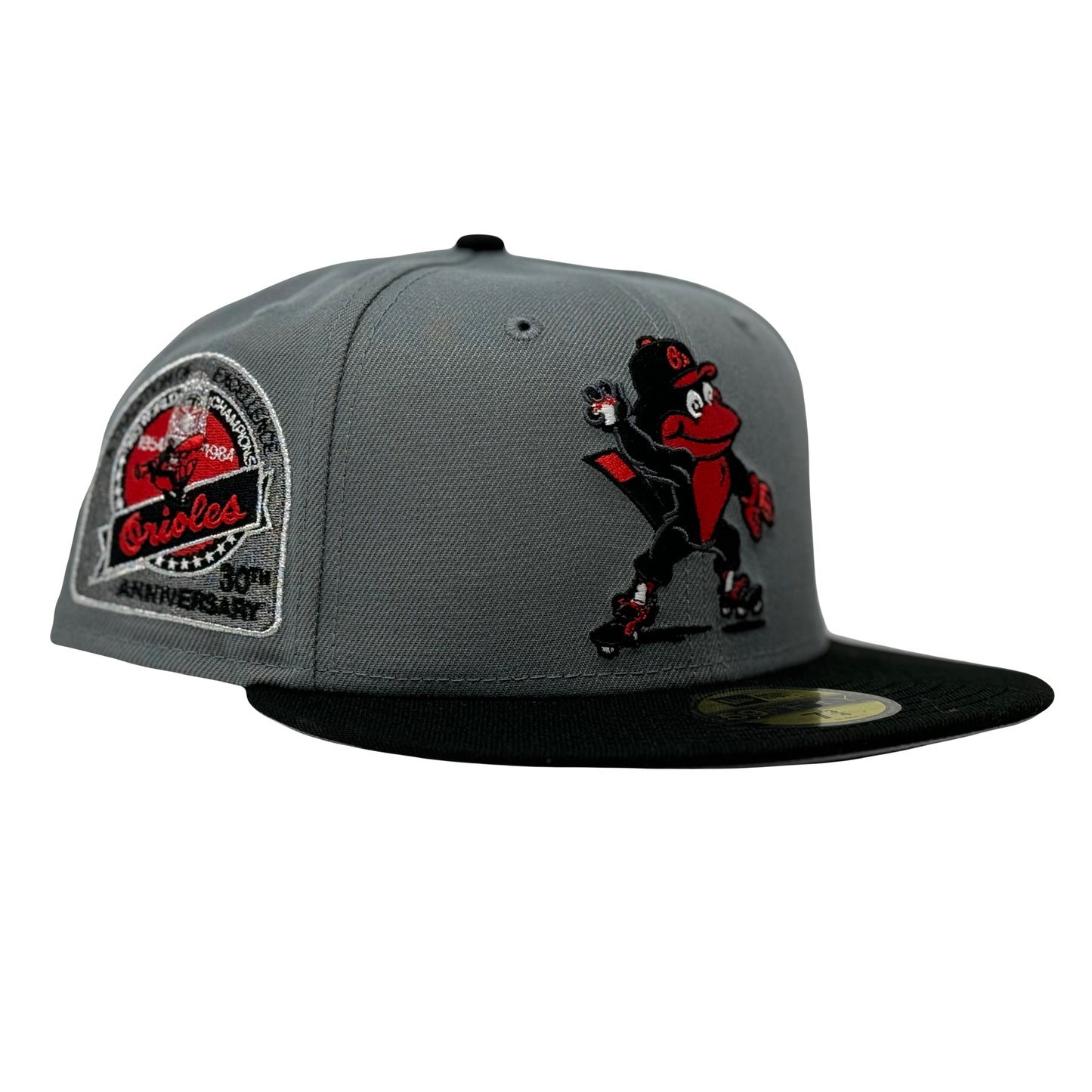 Baltimore Orioles 30th Anniversary Mascot logo 59Fifty New Era Fitted Hat
