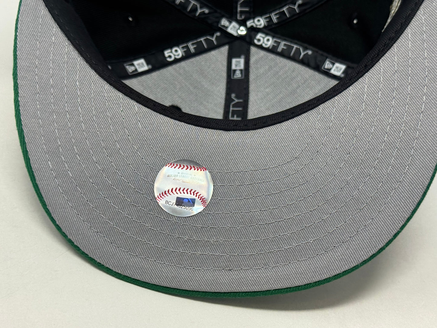 New York Yankees 75th Anniversary New Era Fitted Hat-Black Kelly Green