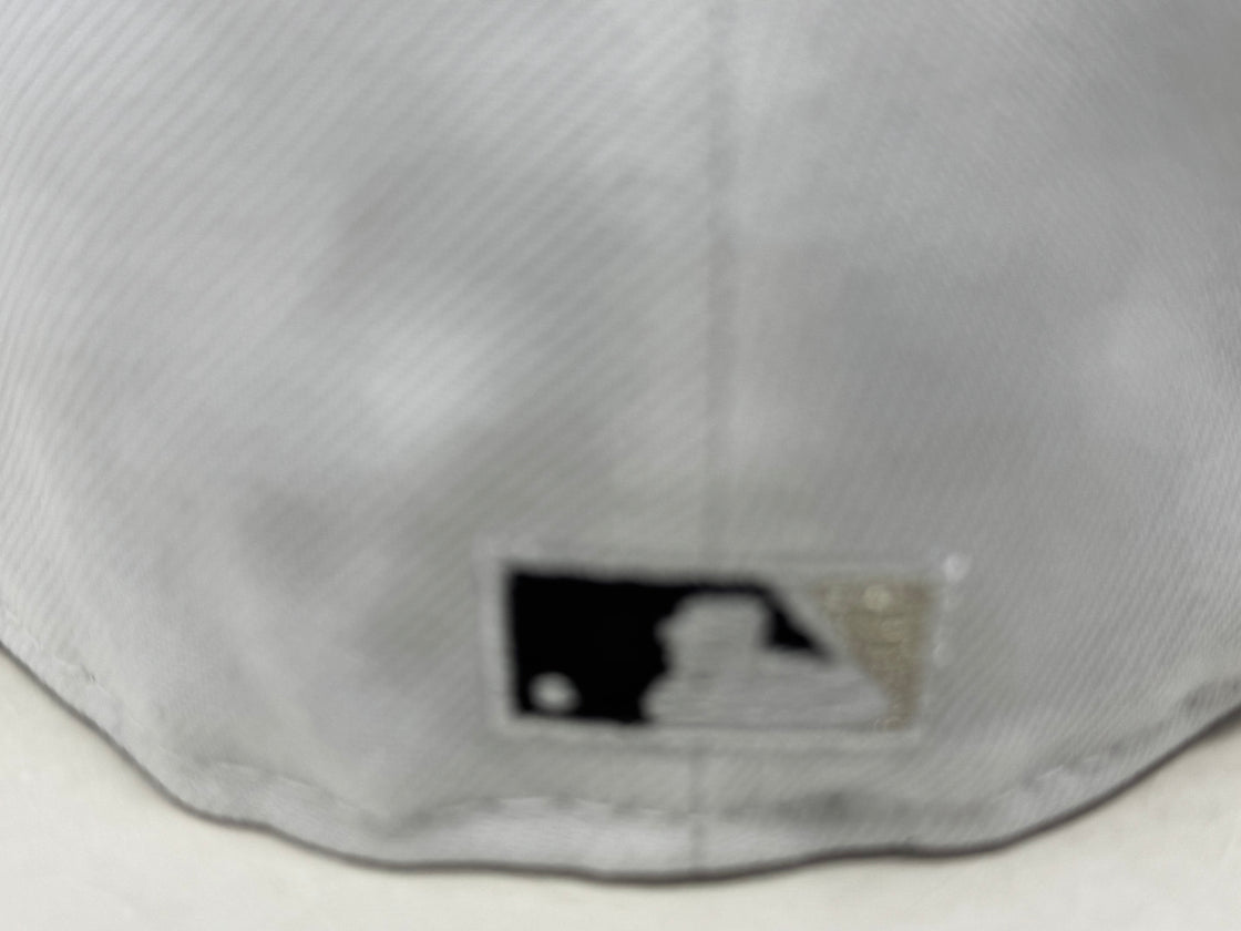 Los Angeles Angels 35th Anniversary Fitted Hats-White Gray