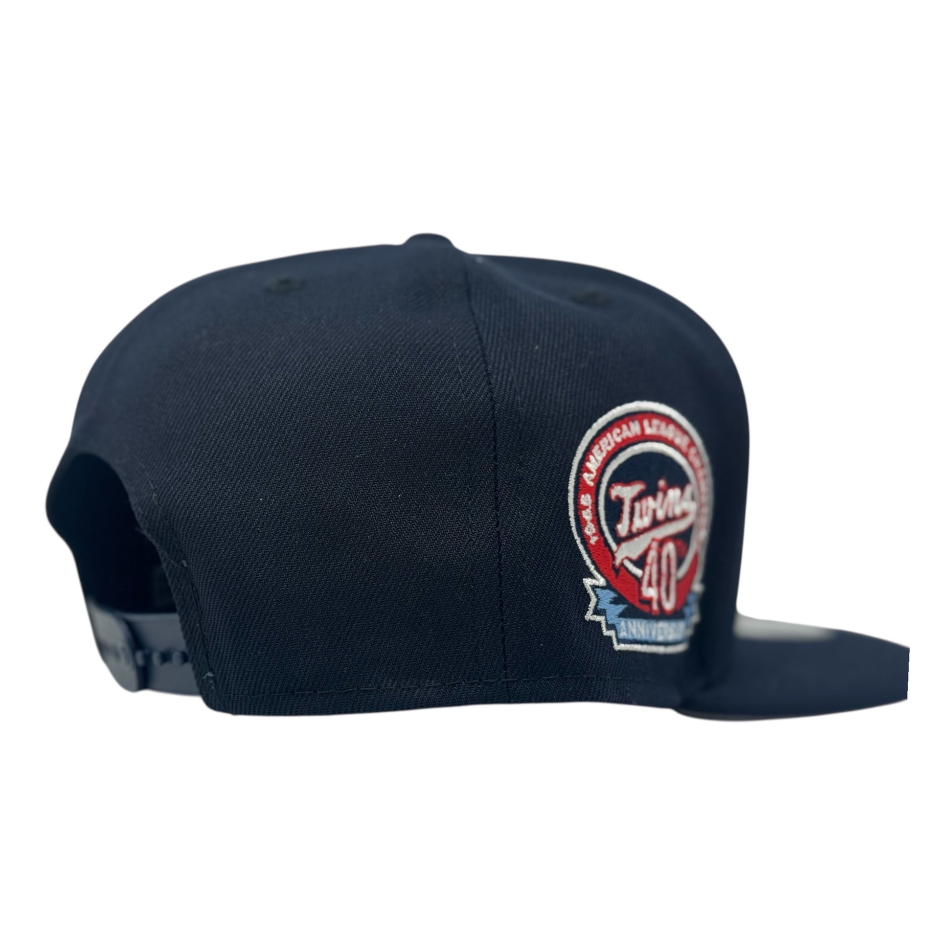 Minnesota Twins New Era Team Color 9Fifty Snapback Hats-Navy