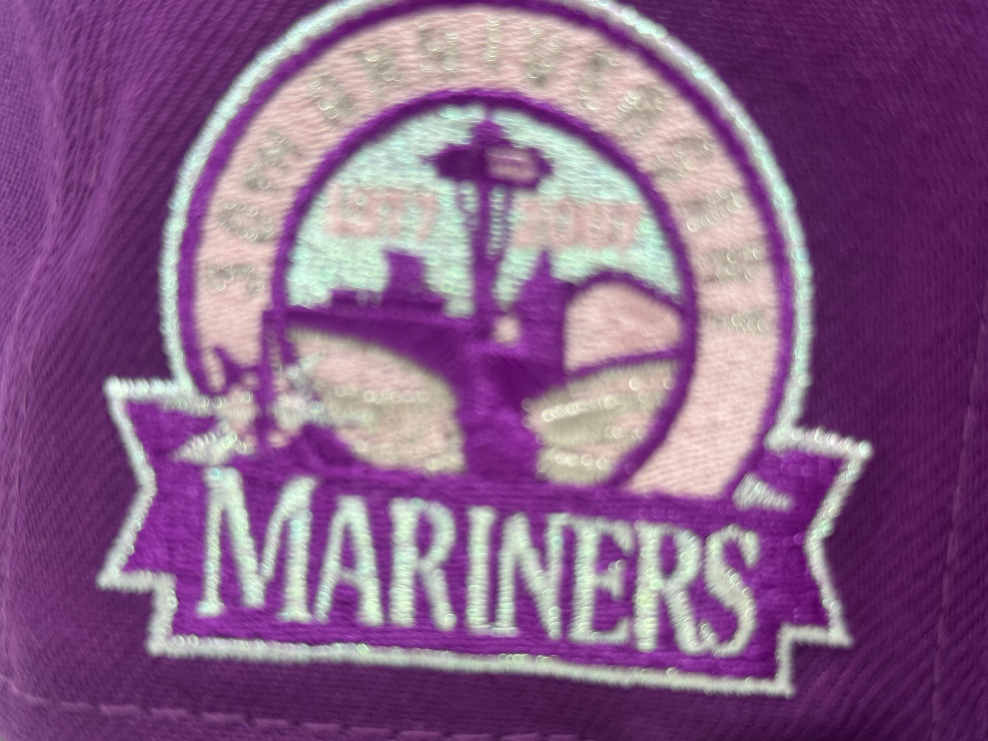 Seattle Mariners 30th Anniversary Fitted Hats-Sparkling Grape