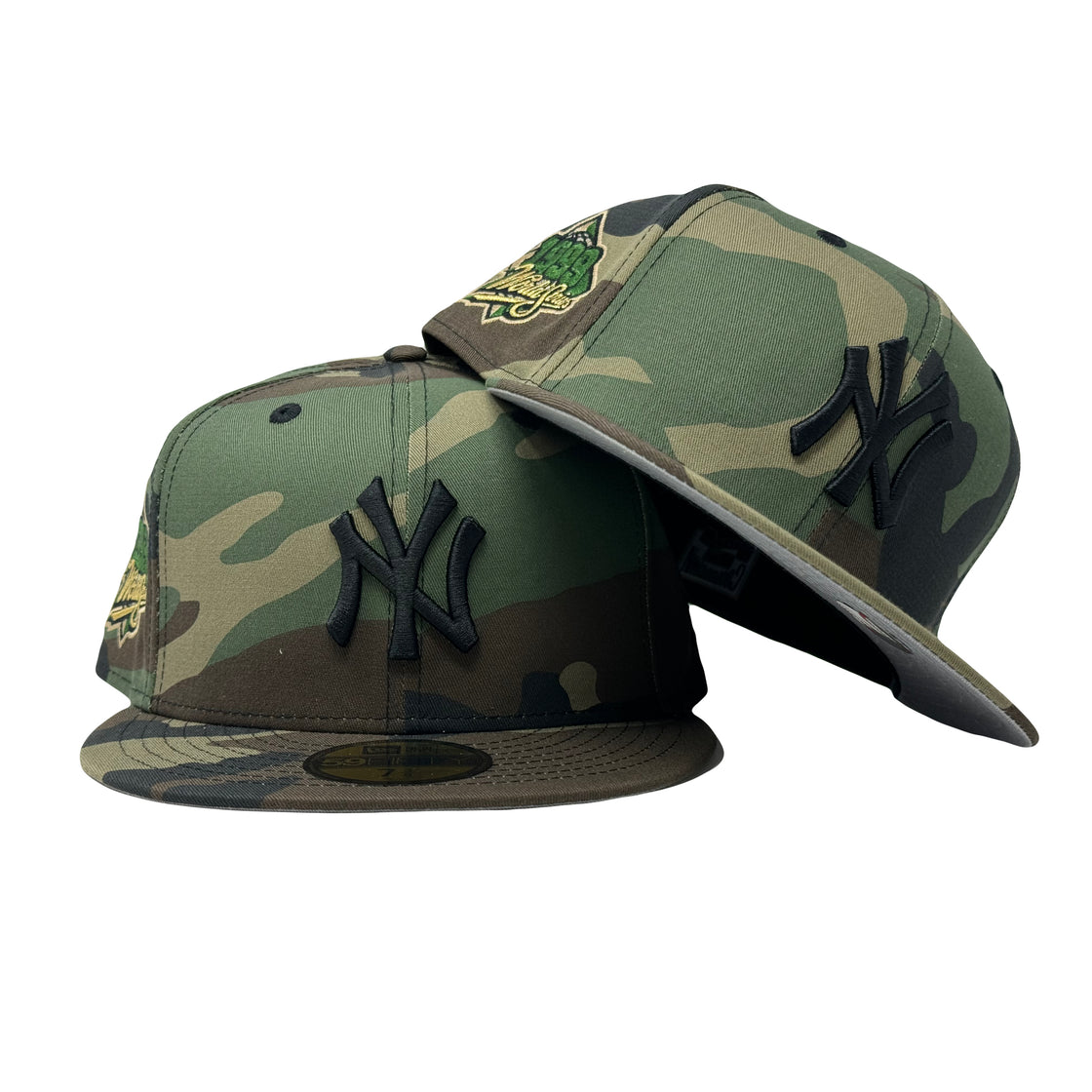 New York Yankees 1999 World Series Woodland Camouflage New Era Fitted Hat