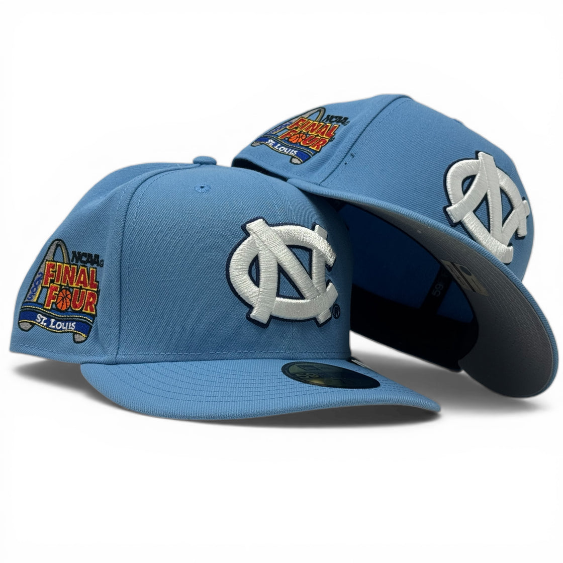 North Carolina  2005 Final  Four New Era  59Fifty Fitted Pre-Curved Sky Blue