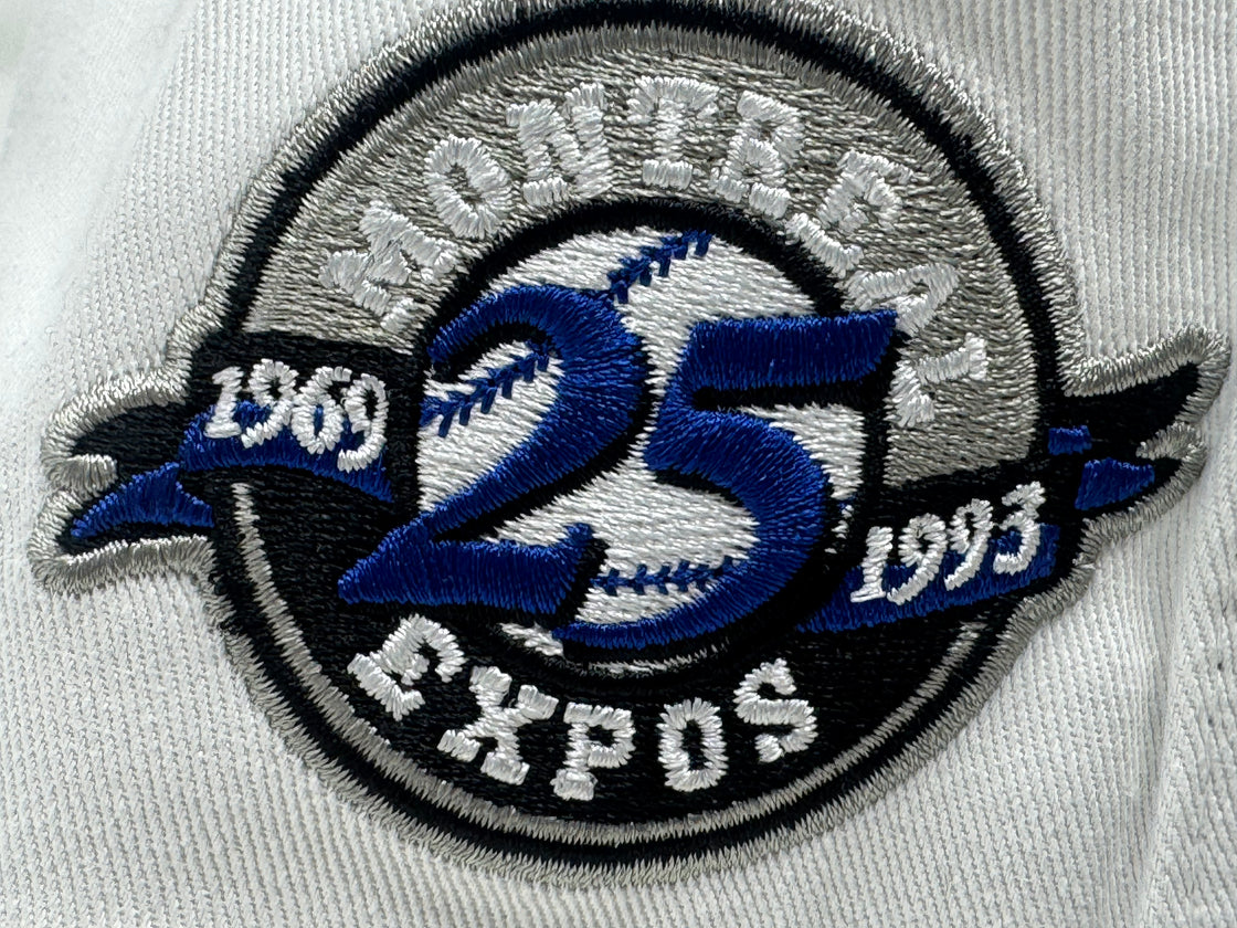 Montreal Expos 25th Anniversary New Era Fitted Hat-White Black