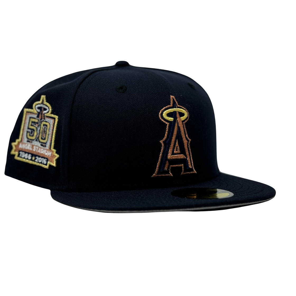 Los Angeles Angels 50th Anniversary Navy Blue 59Fifty New Era Fitted Hat