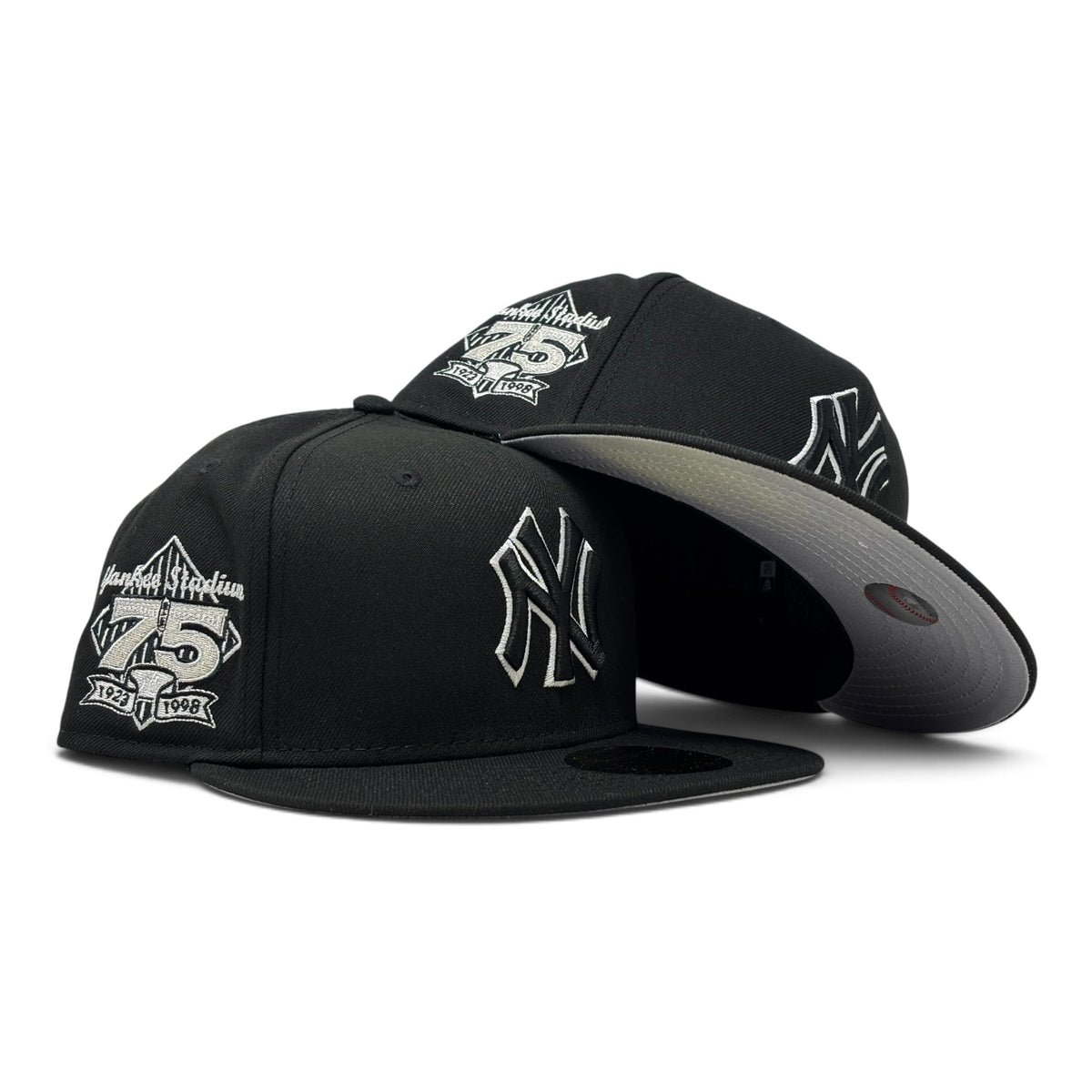 New York Yankees 75th Anniversary Fitted Hat -Black