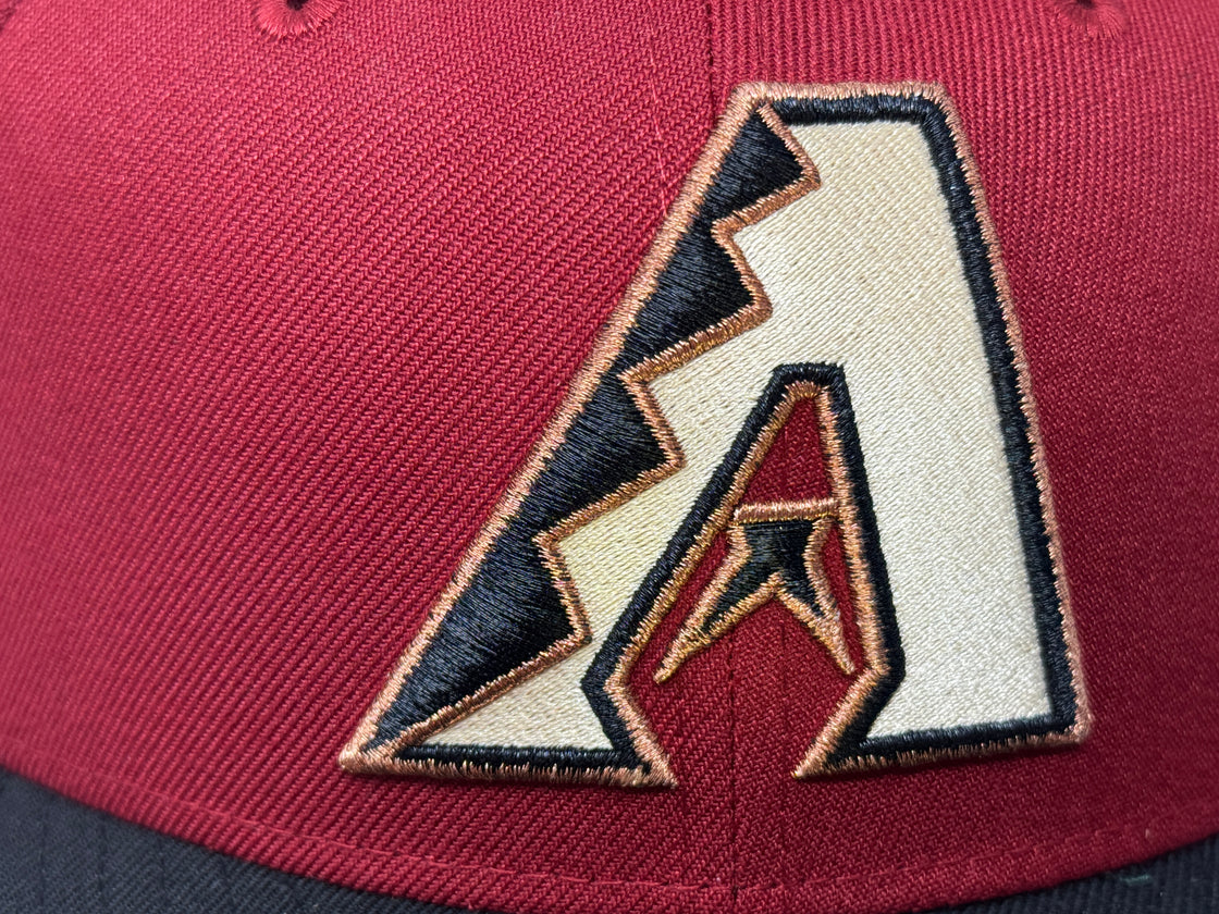 Arizona Diamondbacks 2001 World Series Pink Brim Fitted Hat