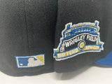 Black Chicago Cubs Wrigley Field Stadium 5950 New Era Fitted hat