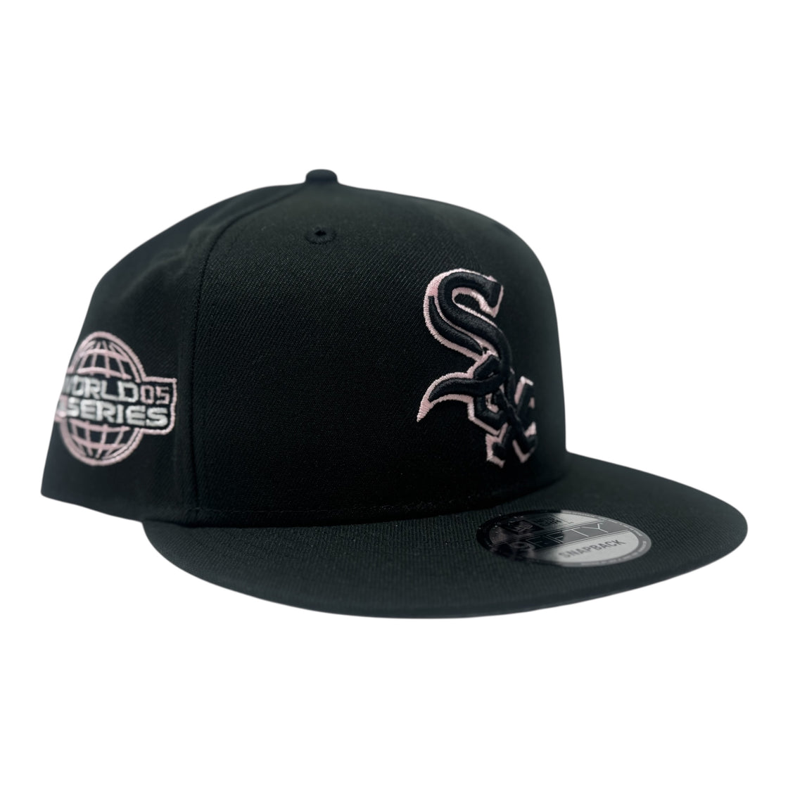Chicago White Sox 2005 World Series Snapback Hat- Black Pink