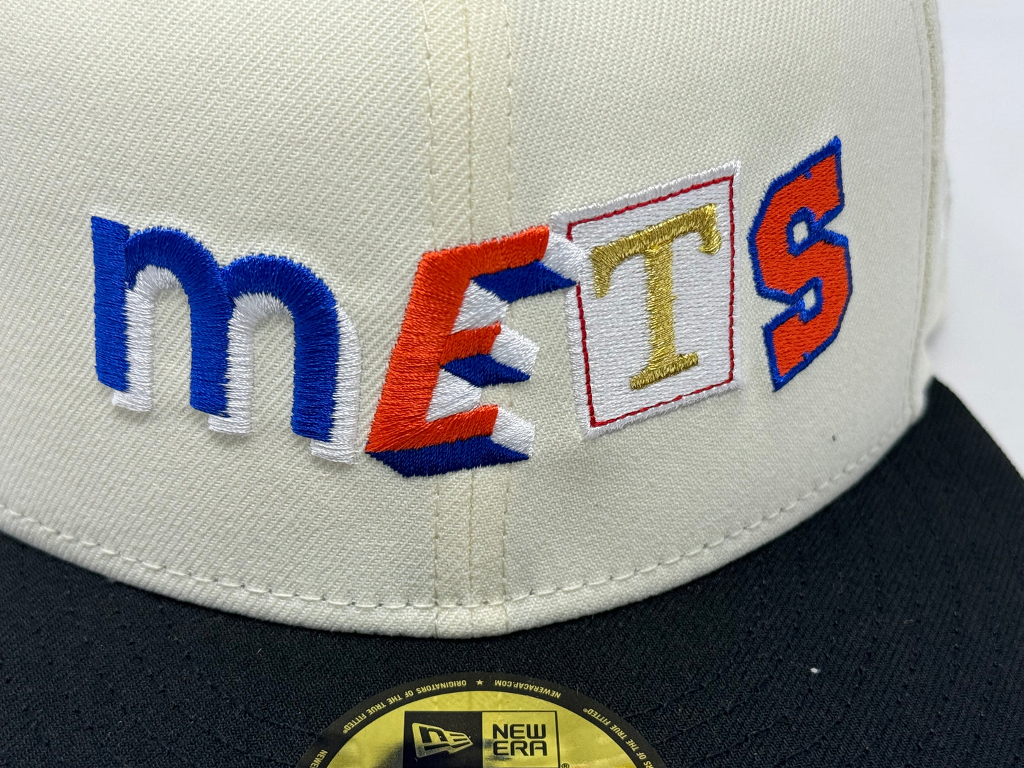New York Mets Shea Stadium Ransom Pack Chrome Black 5950 New Era Fitted Hat