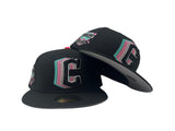 Black Cleveland Guardians Progressive Field New Era Fitted Hat