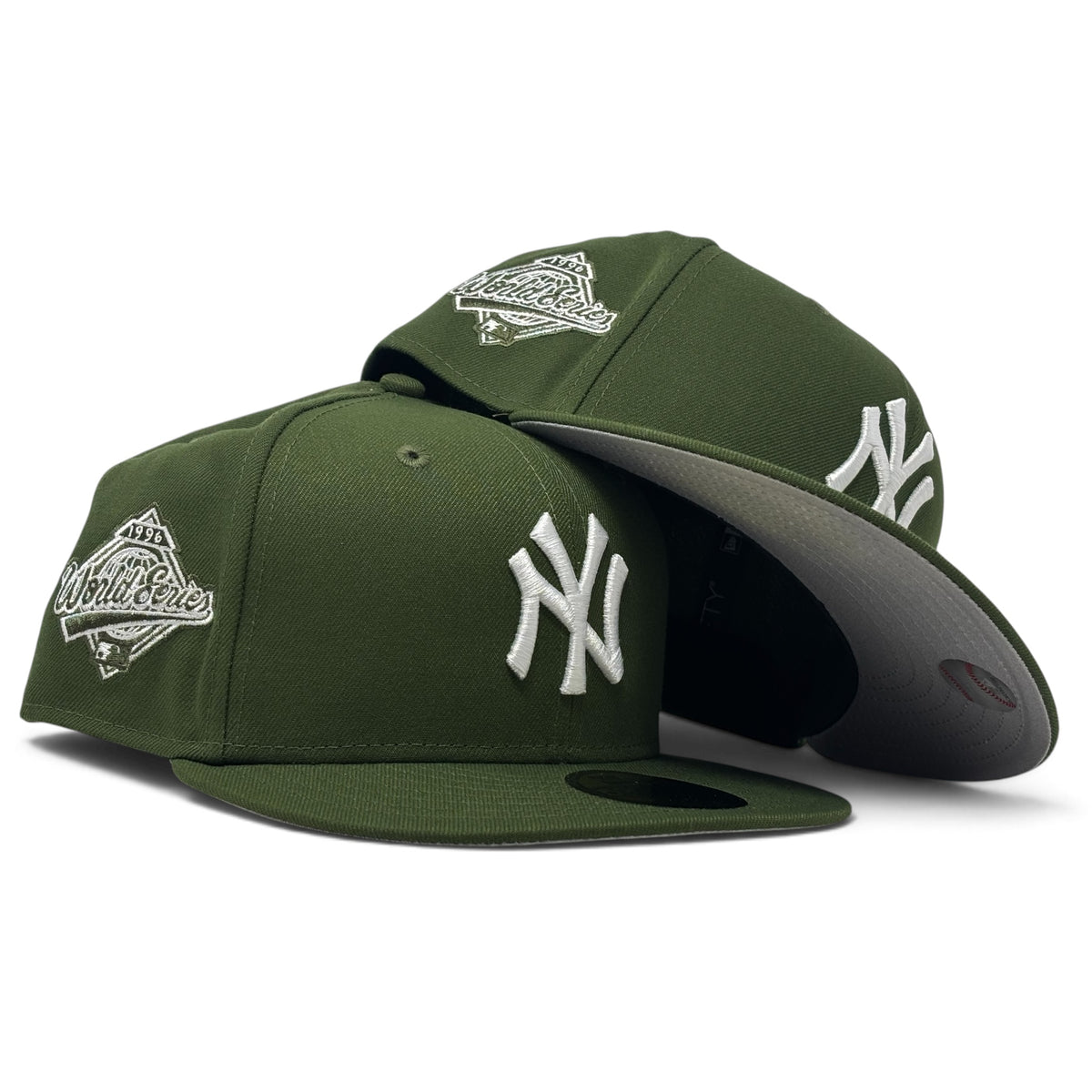 New York Yankees 1996 World Series 59Fifty New Era Fitted Hat-Rifle Green