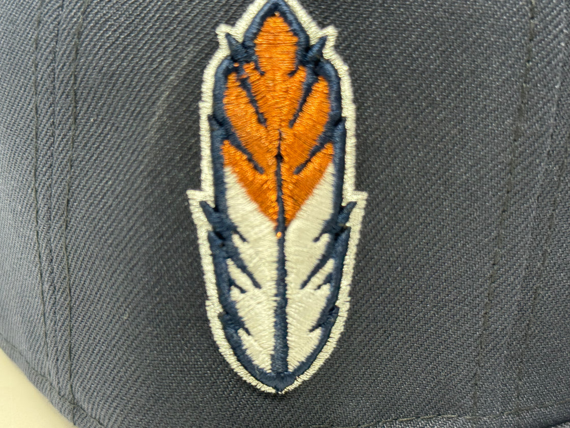 Kinston Indians Minor League Pink Brim New Era Fitted hats