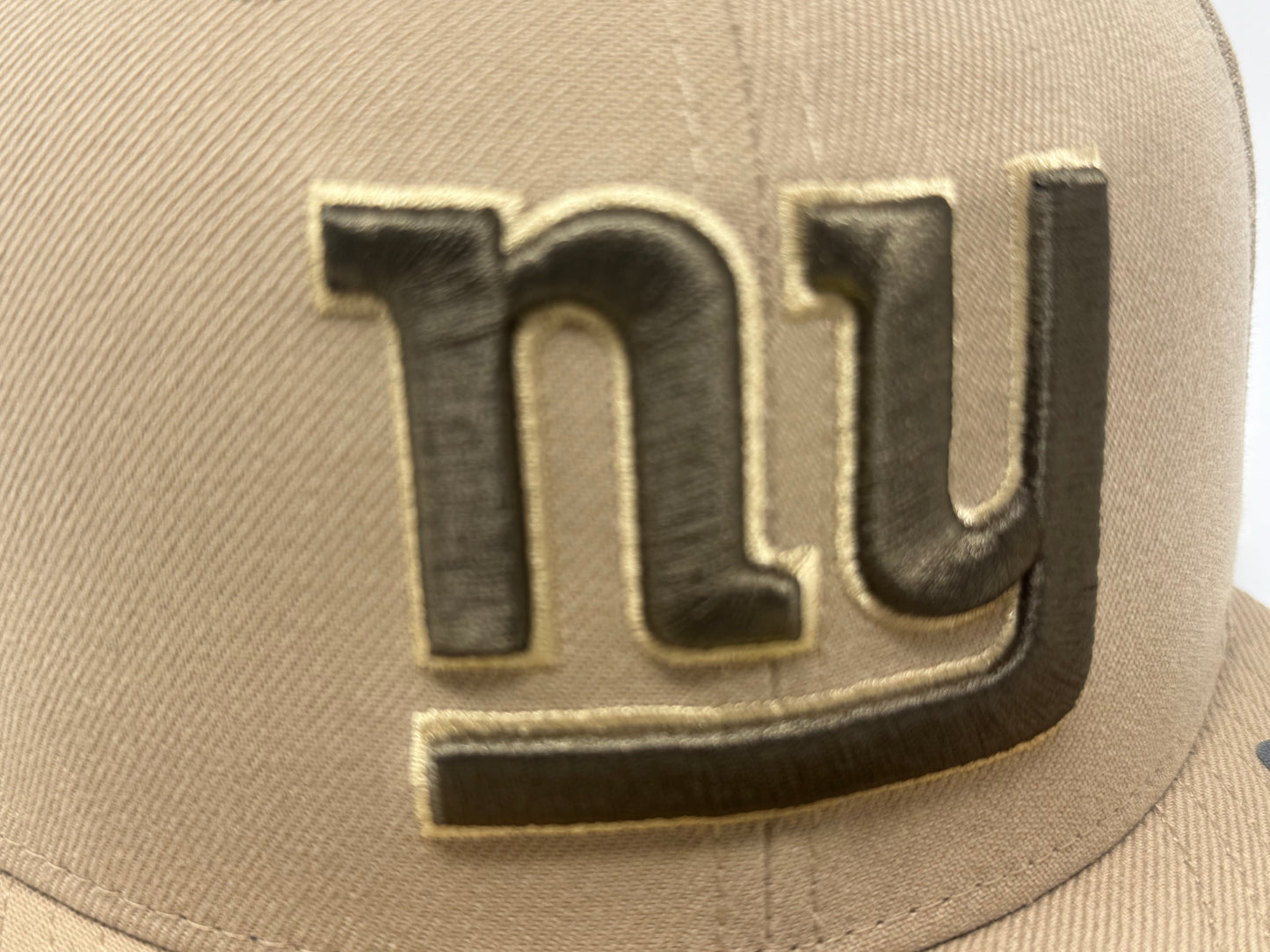 New York Giants 75th Anniversary NFL Fitted Hat-Camel