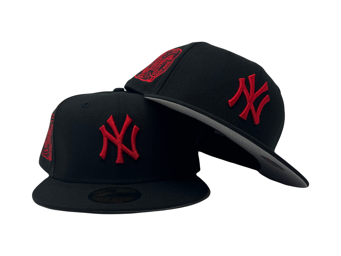 NEW YORK YANKEES SUBWAY SERIES BLACK GRAY BRIM 5950 NEW ERA FITTED HAT