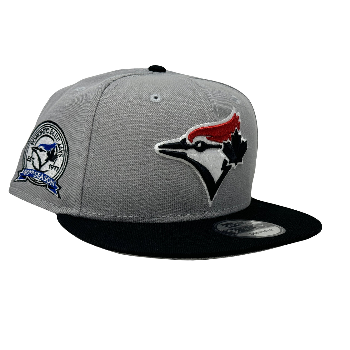 Toronto Blue Jays 40th Anniversary Light Gray 9Fifty New Era Snapback Hat