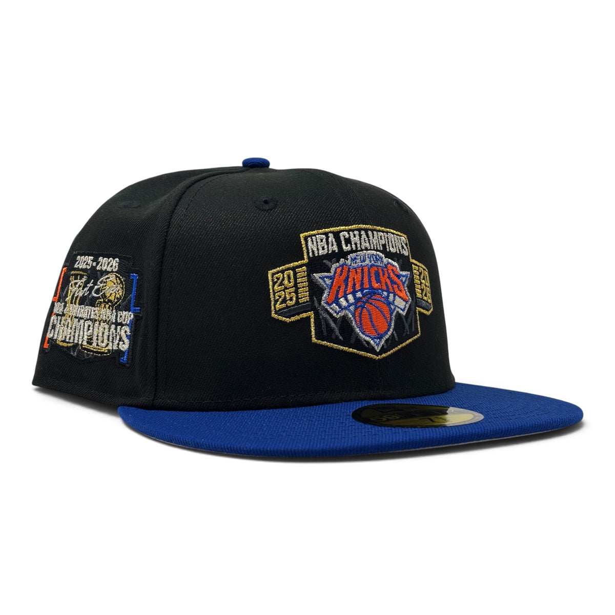 New York Knicks 2026 NBA Champions New Era Fitted-Black Royal