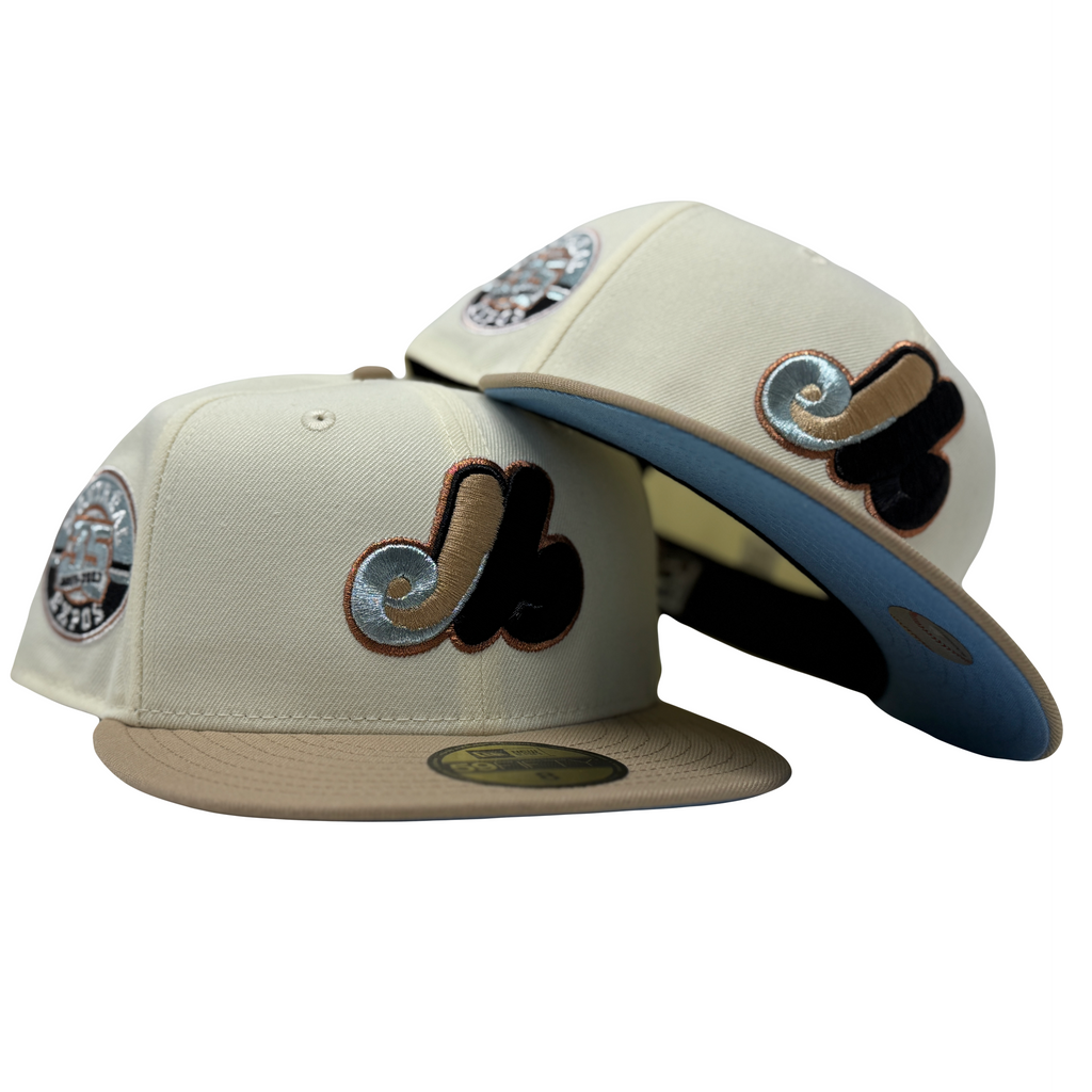 Montreal Expos 35th Anniversary Walnut Icy Brim New Era Fitted Hats
