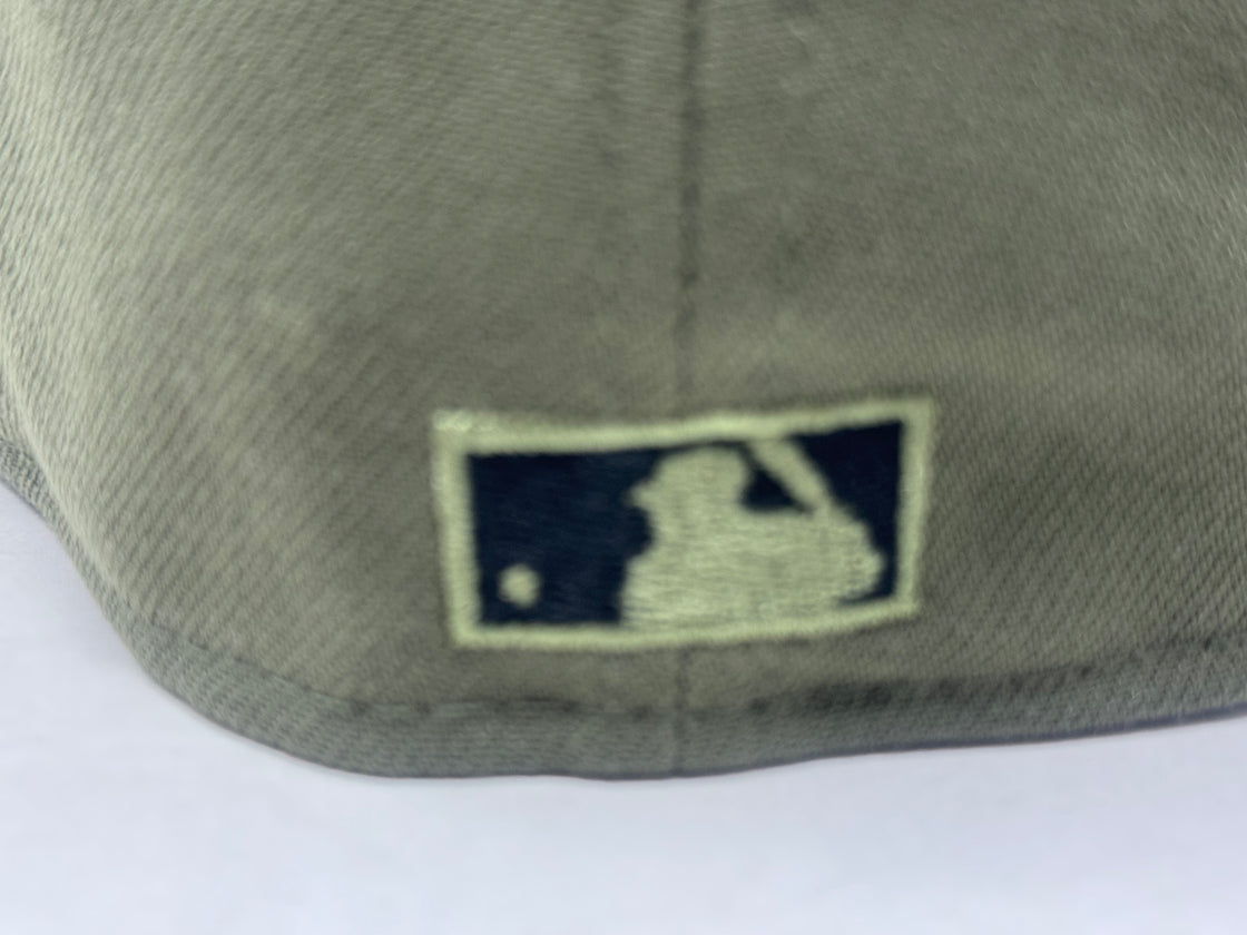 New York Yankees 2000 World Series Champions Fitted Hats-Olive Green