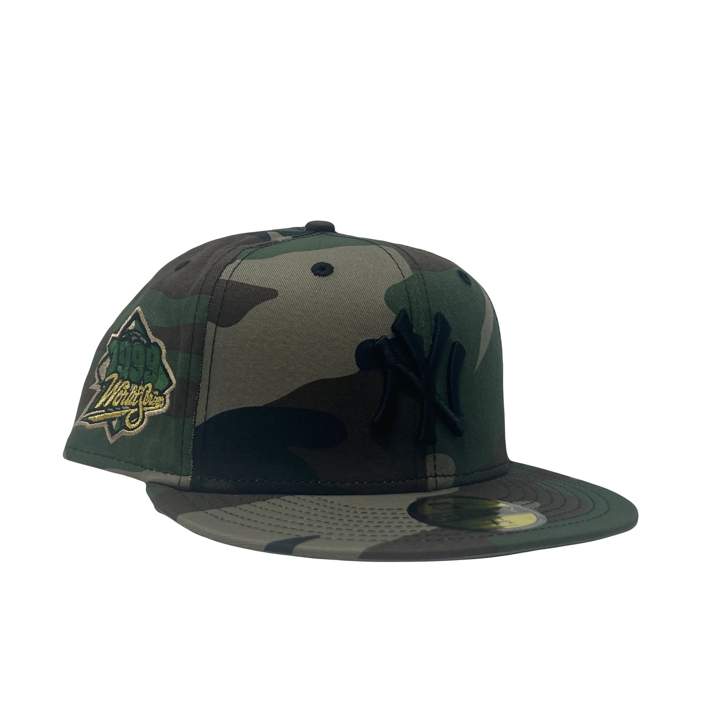 New York Yankees 1999 World Series Woodland Camouflage New Era Fitted Hat