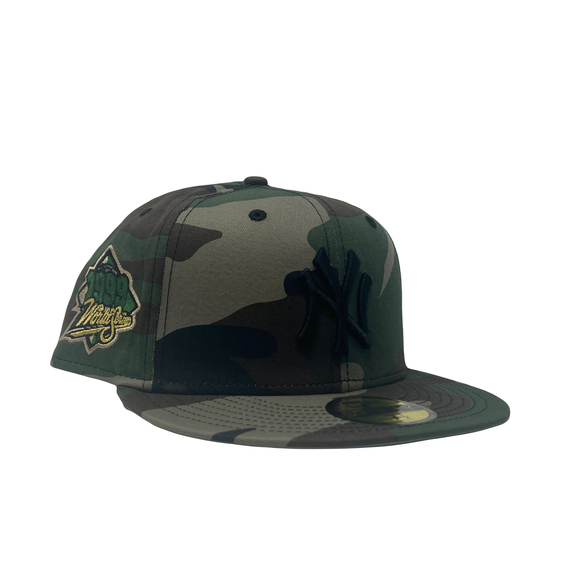 New York Yankees 1999 World Series Woodland Camouflage New Era Fitted Hat