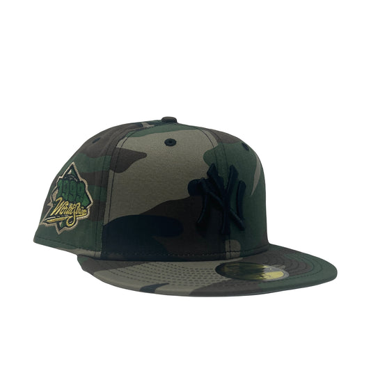 New York Yankees 1999 World Series Woodland Camouflage New Era Fitted Hat