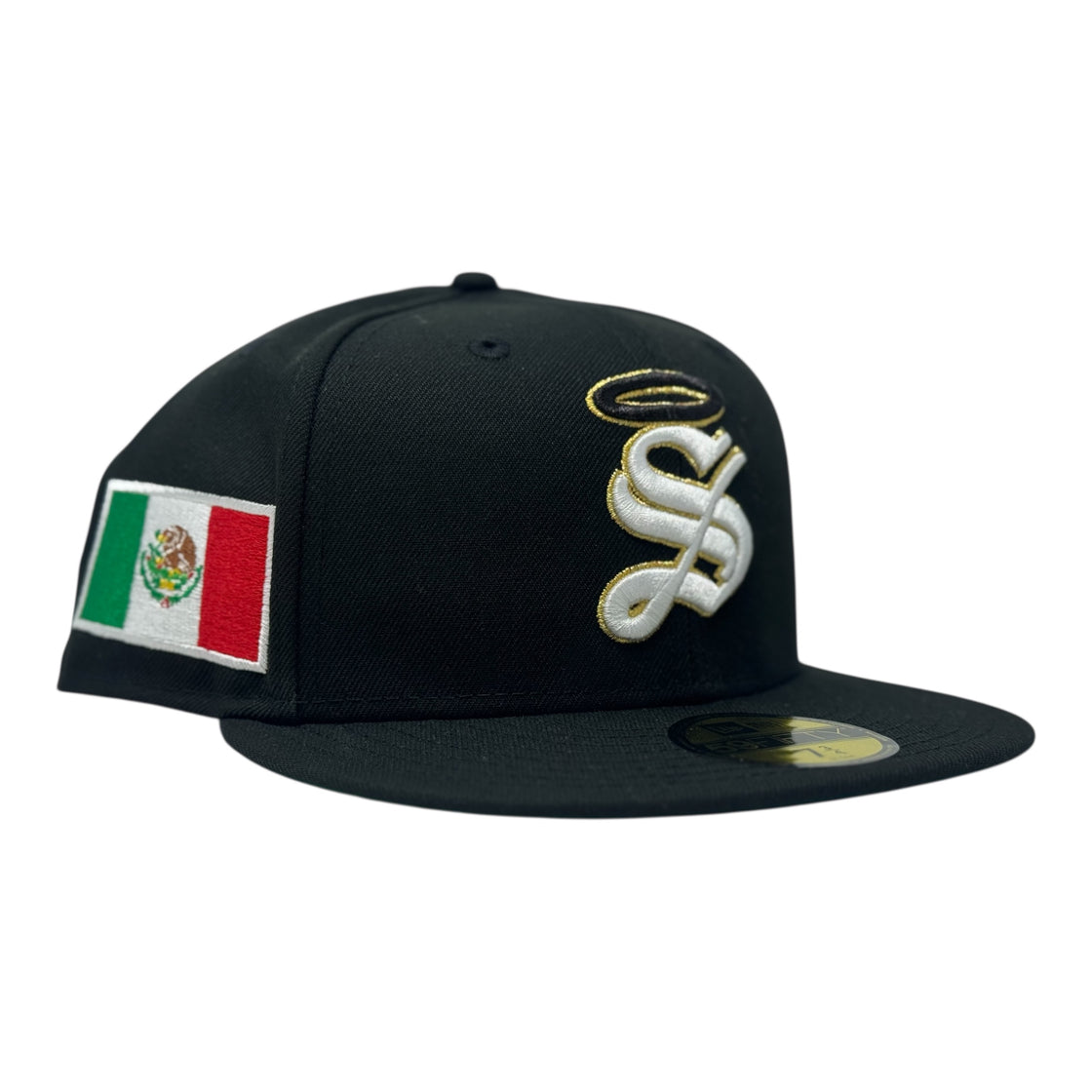 Santos Laguna Mexico Side Patch Fitted Hat-Black