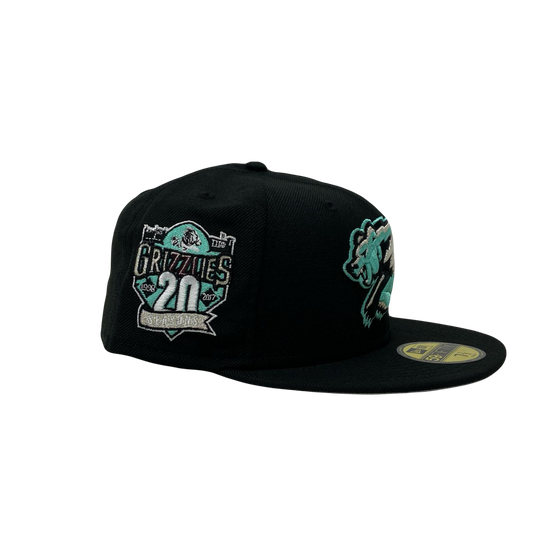 Fresno Grizzlies 20th Anniversary Gray Brim Minor League New Era Fitted Hat