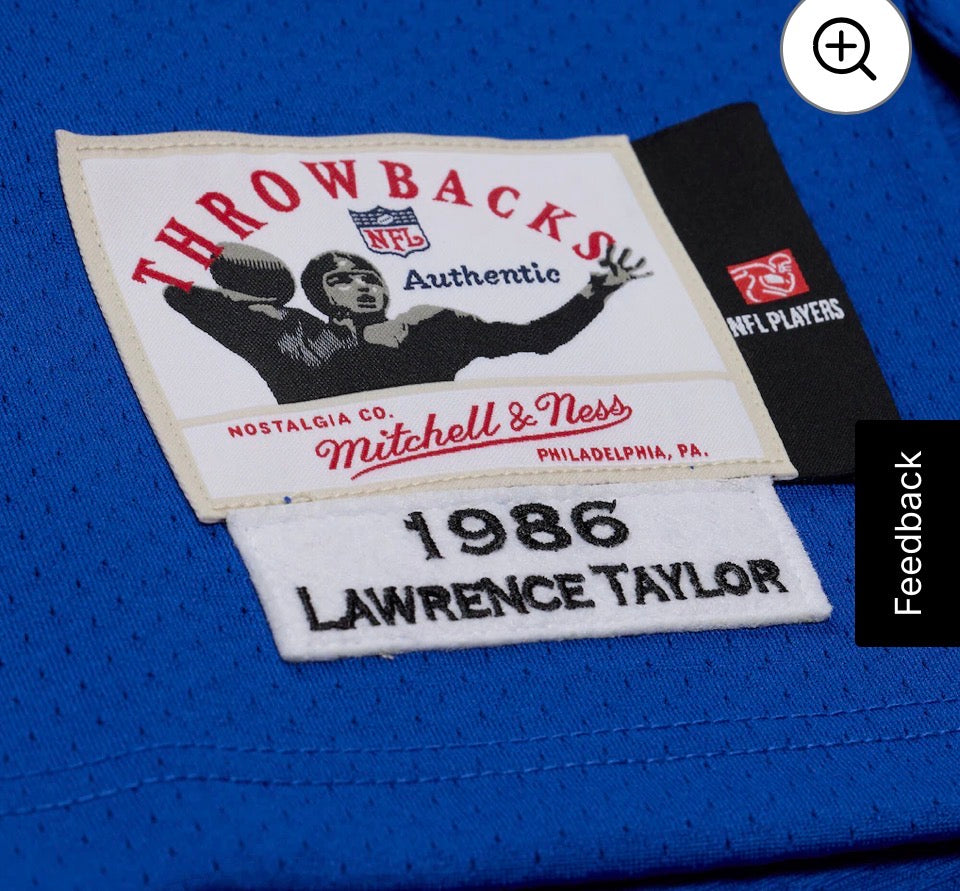 Lawrence Taylor New York Giants 1986 Royal Authentic Jersey