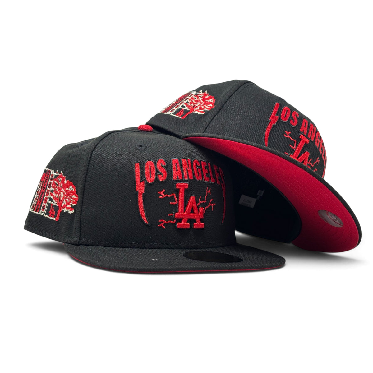Los Angeles Dodgers 2025 Tokyo Series Red Brim "Metallica Logo" Fitted Hat