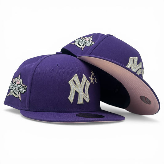 New York Yankees 2026 All Star Game "Star Pack" Pink Brim Fitted Hats-Purple