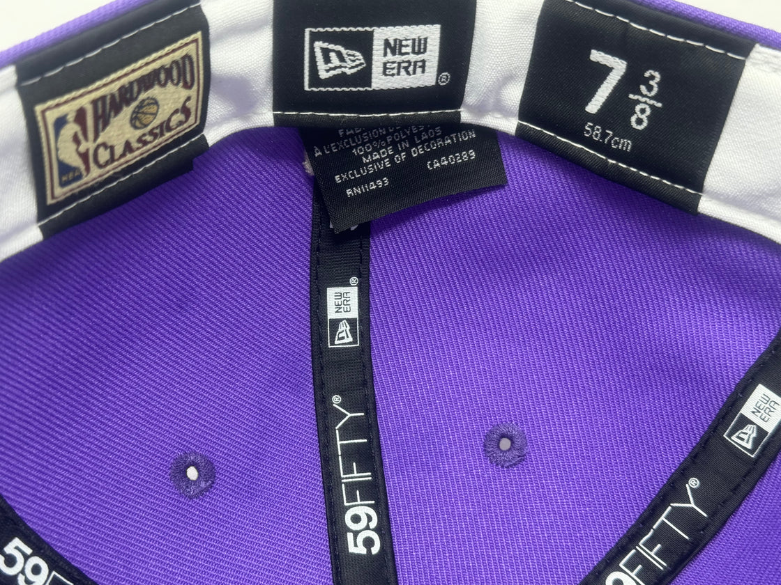 Toronto Raptors Purple Hardwood Classics Fitted Hat