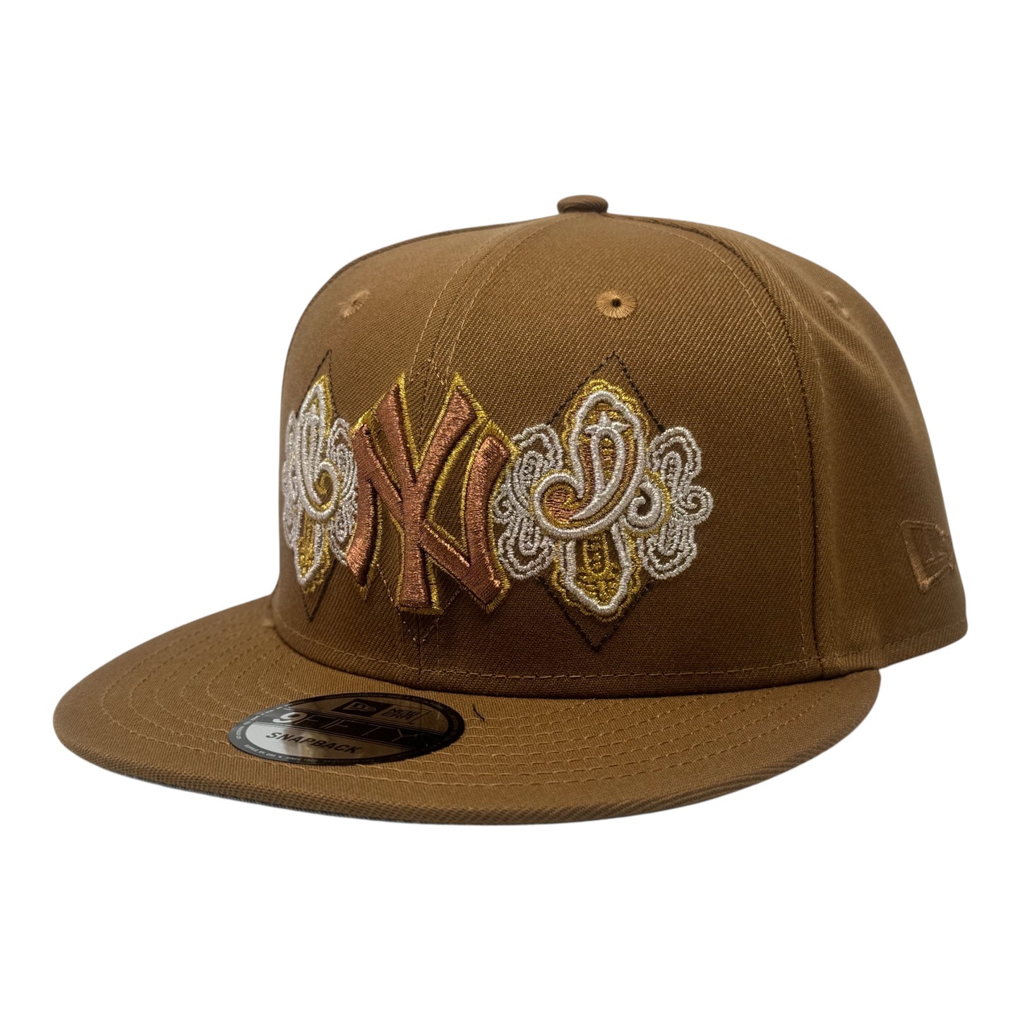 New York Yankees 1962 World Series Paisley Print Snapback Hat-tiramisu