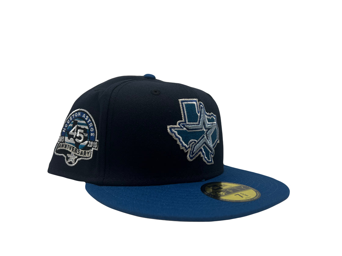 Houston Astros Navy Sea-Shore Blue New Era Custom Fitted Hat