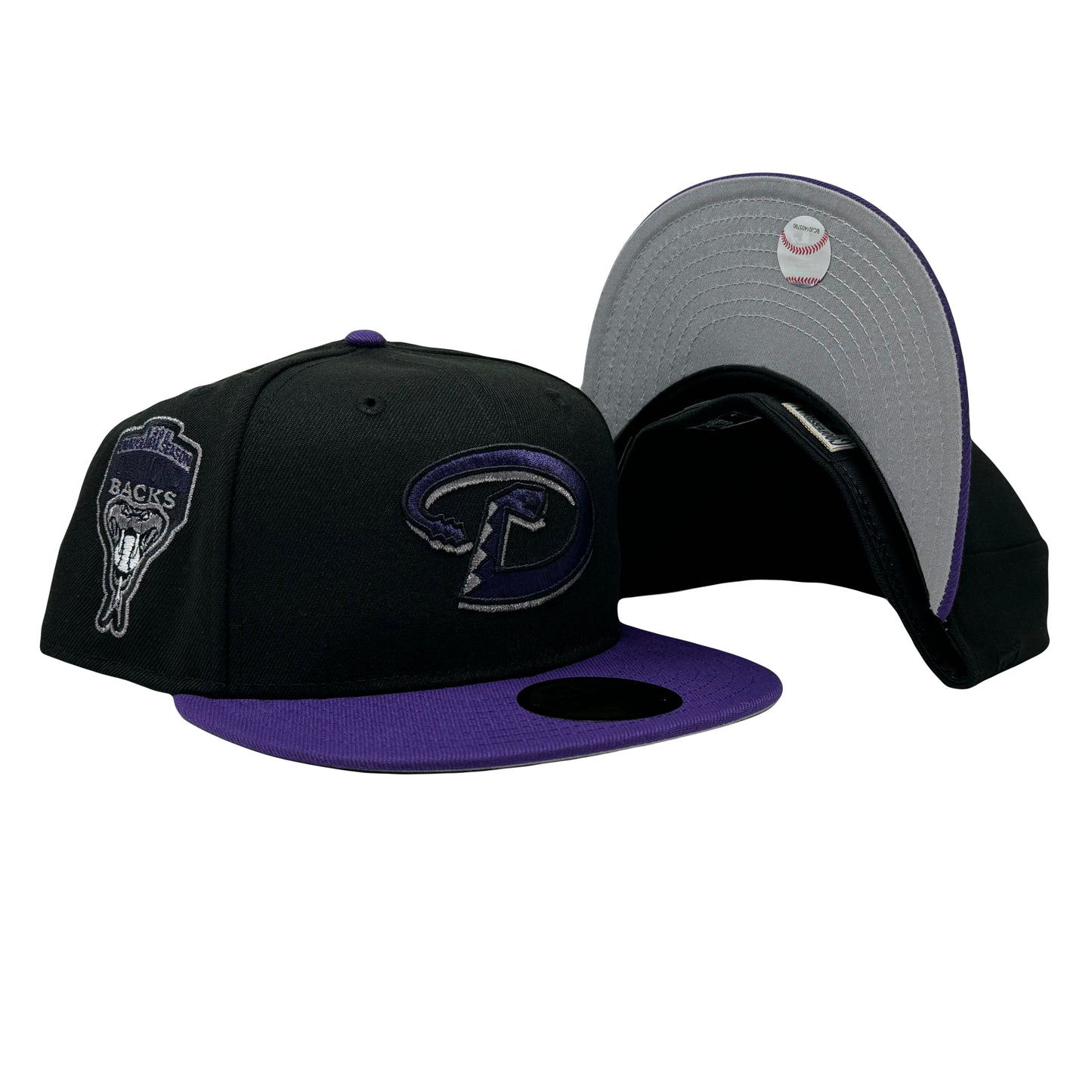 Arizona Diamondbacks 1998 Inaugural Season Eggplant collection 5950 New Era Fitted Hat