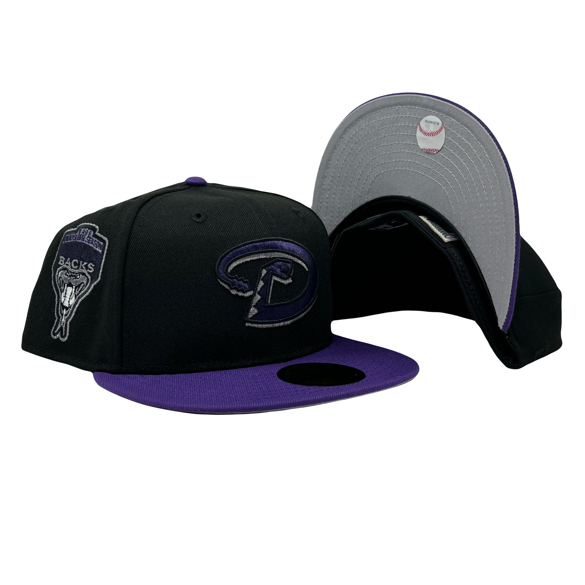 Arizona Diamondbacks 1998 Inaugural Season Eggplant collection 5950 New Era Fitted Hat