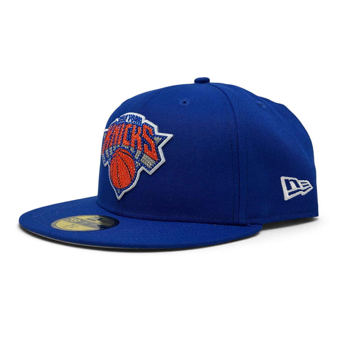 New Era New York Knicks Rhinestone Black 59FIFTY Fitted Hat-Black
