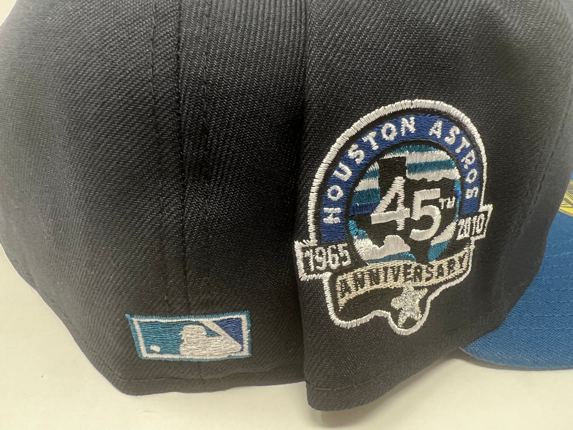 Houston Astros Navy Sea-Shore Blue New Era Custom Fitted Hat