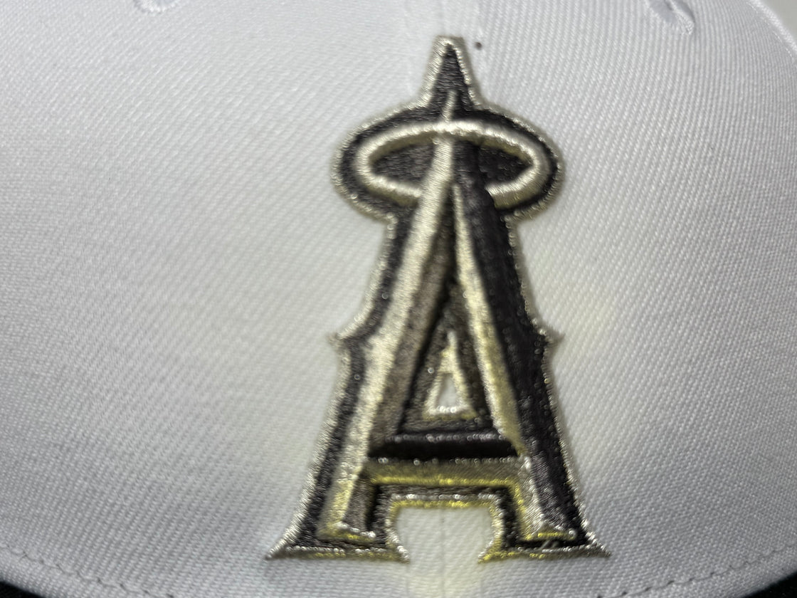 Los Angeles Angels 35th Anniversary Fitted Hats-White Black