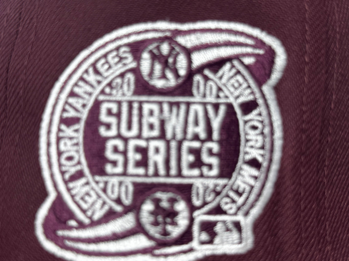 New York Yankees Subway Series Maroon New Era Fitted Hats